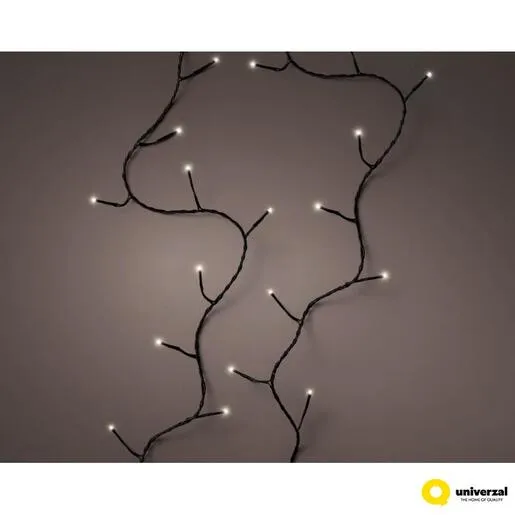 LED basic lights 8 function twinkle effect outdoor L2700cm - black/warm white 494167