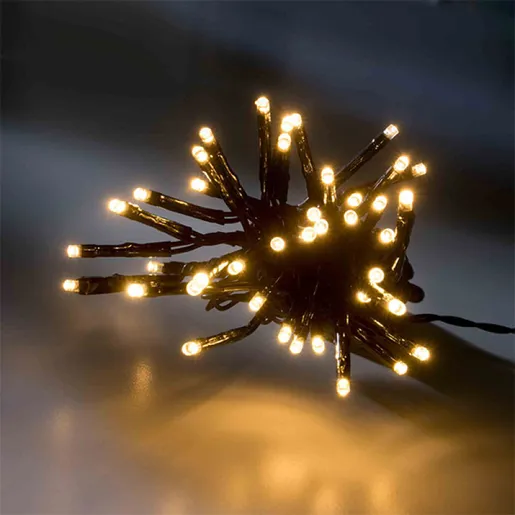 LED basic lights 8 function twinkle effect outdoor L3600cm - black/warm white 494186
