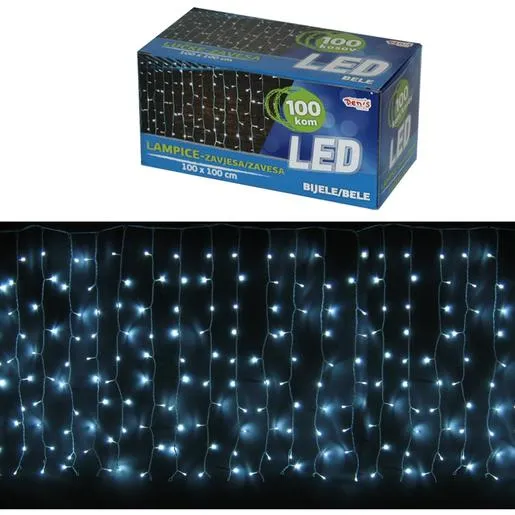LED lampice zavesa 100 kom, 10