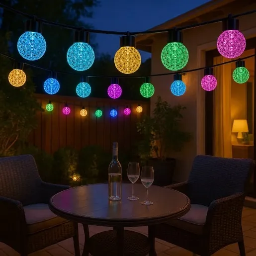 Led svetleći niz 9m, 20 rgb kugli 13501-11451