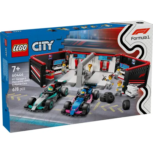 LEGO F1® garaža i Mercedes-AMG i Alpine formule 60444