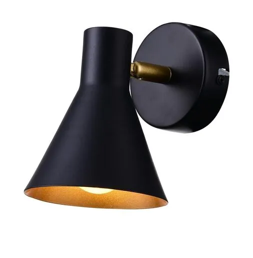 Less  Zidna Lampa Mat Crna 1x40W E14