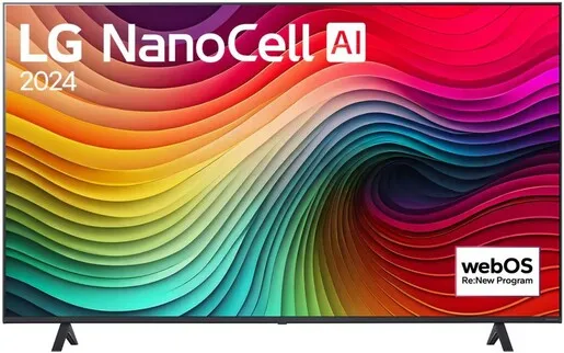 LG NanoCell AI TV 75NANO82T3B, 4K Ultra HD, WebOS Smart TV, α5 AI Processor 4K Gen7, HDR10 Pro, 4K Upscaling, AI Sound Pro, FILMMAKER Mode, Magic Remote