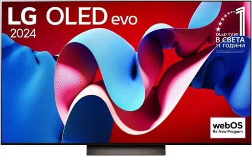 LG OLED evo AI C4 TV OLED65C41LA, 4K Ultra HD, WebOS Smart TV, VRR 144 Hz, α9 AI Processor 4K Gen7, Brightness Booster, AI Super Upscaling 4K, Magic remote