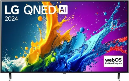 LG QNED AI TV 55QNED80T3A, 4K Ultra HD, WebOS Smart TV, Advanced Local Dimming, α5 AI Processor 4K Gen7, AI Sound Pro, HDR10/HLG, FILMMAKER Mode, Magic remote