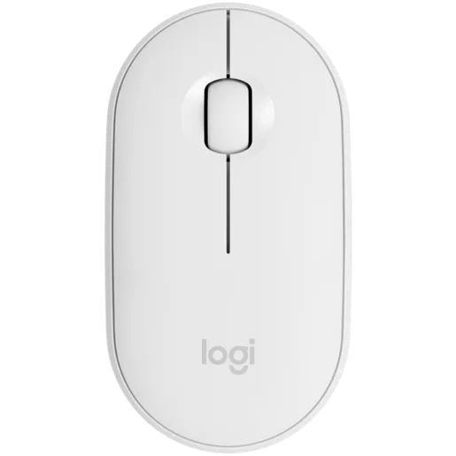 LOGITECH M350S Pebble 2 Bluetooth Mouse - TONAL WHITE - DONGLELESS