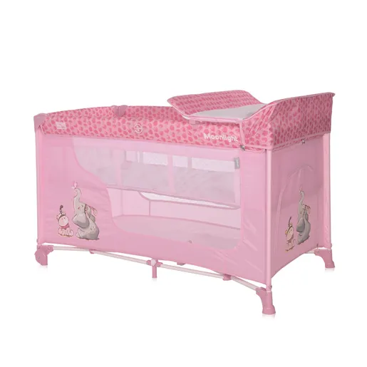 Lorelli prenosivi krevet MOONLIGHT 2 NIVOA - MELLOW ROSE FELLOWS (2023) (10080412363)