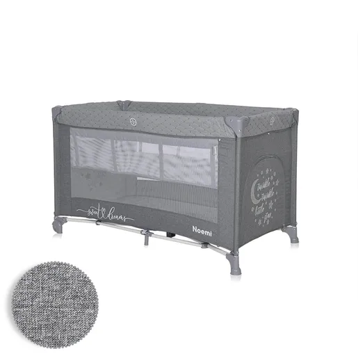 Lorelli prenosivi krevet NOEMI 2 NIVOA COOL GREY STAR (2022) (10080552216)