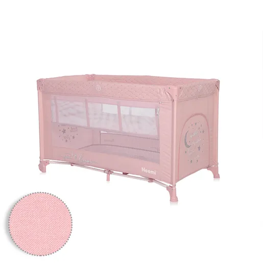 Lorelli prenosivi krevet NOEMI 2 NIVOA MELLOW ROSE STAR (2022) (10080552219)