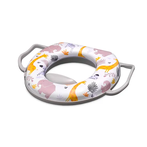 Lorelli soft trening adapter za wc šolju sa ručkicama ANIMALS Grey (10130680010)