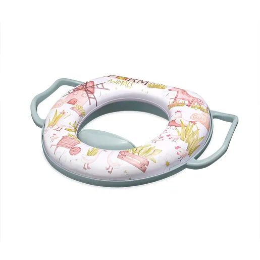 Lorelli soft trening adapter za wc šolju sa ručkicama FARM Green (10130680008)