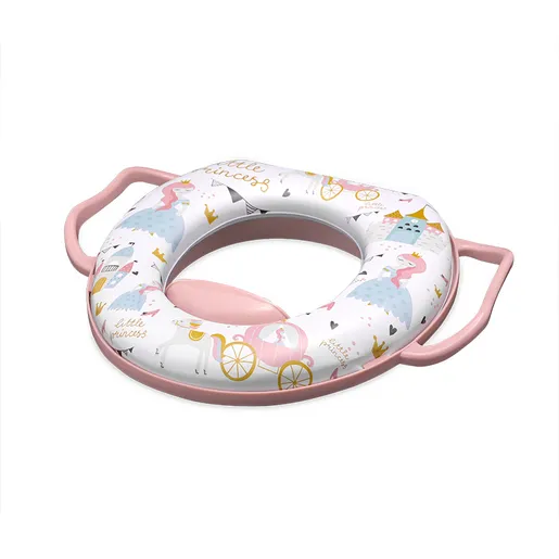 Lorelli soft trening adapter za wc šolju sa ručkicama PRINCESS Pink (10130680007)