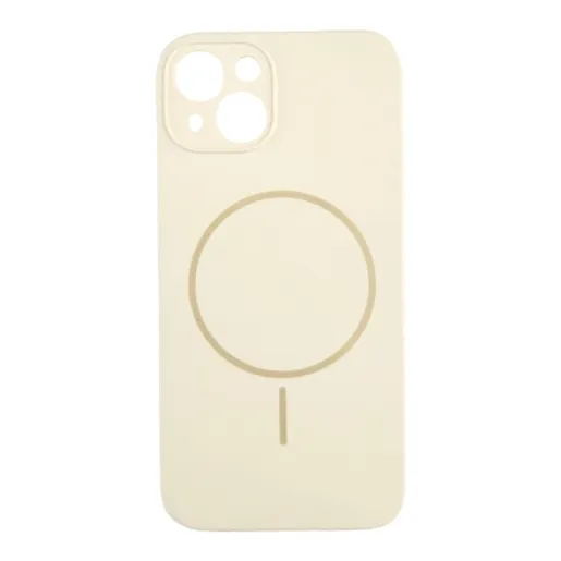 Magsafe Lux iPhone 15, Beige Silikonska Maska