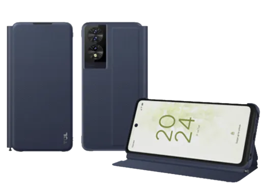 Maska+olovka za smartphone TCL 40 NxtPaper/flip/tamnoplava