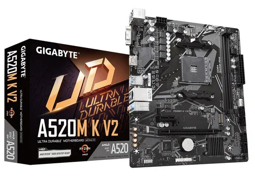 Matična ploča Gigabyte A520M K V2, AMD A520, AM4, mATX