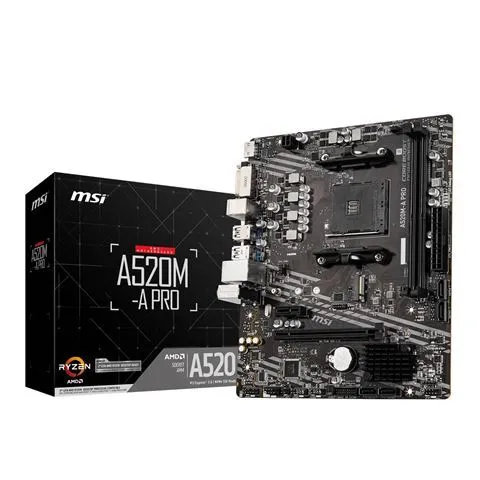 Matična ploča MSI A520M-A PRO, AMD A520, AM4, mATX