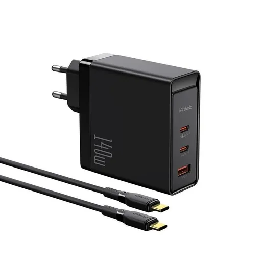 Mcdodo CH-2913 Set 140W Pro, Dual Tip-C+Usb-A Zidni Punjač +  240W  Tip-C, 2m Kabl