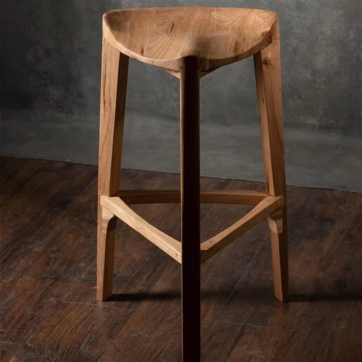Meda furniture Drvena barska stolica Brest 40cm