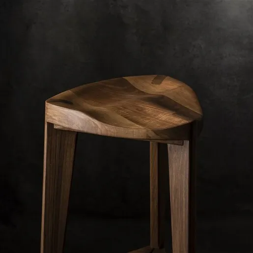 Meda furniture Drvena barska stolica Terca Orah