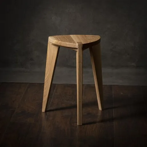 Meda furniture Drvena hoklica M Hrast