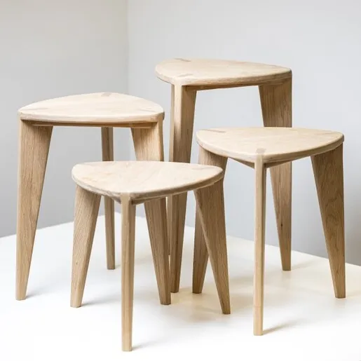 Meda furniture Drveni stоčići za dnevni boravak M