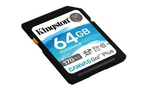 Memorijska kartica Kingston Canvas Go! Plus, SDXC, 64GB, R170/W70 MB/s, U3 (SDG3/64GB)