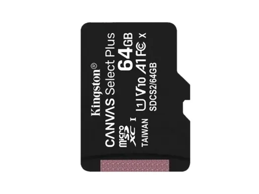 Memorijska kartica Kingston Canvas Select Plus, microSDXC, 64GB, R100/W10 MB/s, U1 (SDCS2/64GBSP)