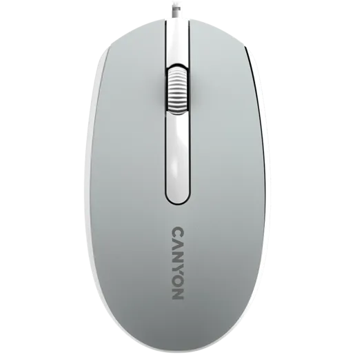 Miš Canyon Wired  optical mouse with 3 buttons, DPI 1000, tamno sivi