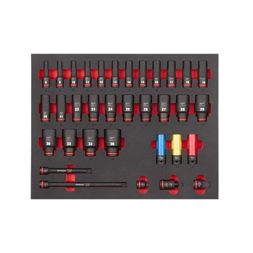 Milwaukee udarni nasadni ključevi set 1/2" dugi 34 kom 4932493394