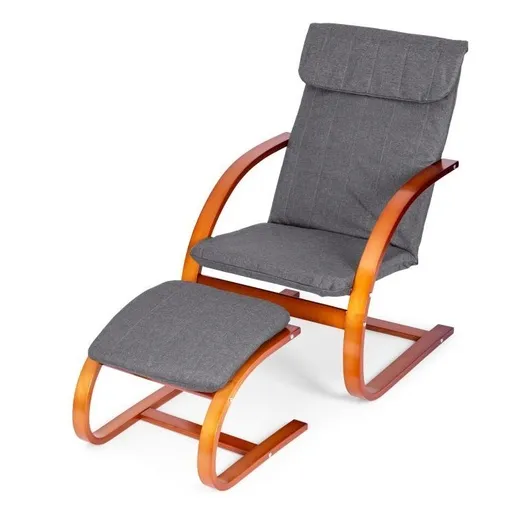 Modern Home Stolica za ljuljanje sa naslonom za noge walnut TXWQM-31-6WAL