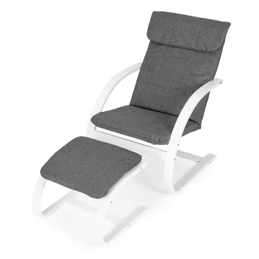Modern Home Stolica za ljuljanje sa naslonom za noge white TXWQM-31-6WHI