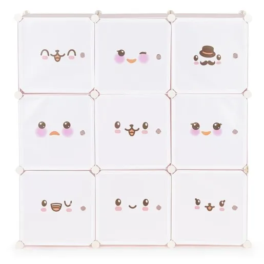 ModernHome  Dečiji ormar sa 9 polica - emoji