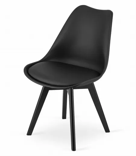 ModernHome Napoli set 4 stolice - double black