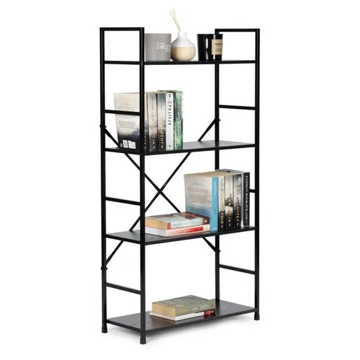 ModernHome  Polica za knjige LOFT 4 black