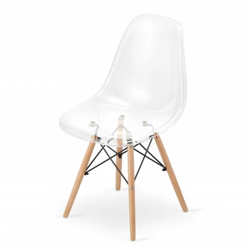 ModernHome Rimini set 4 stolice - transparent