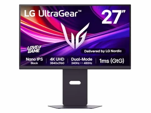 Monitor 27 LG 27G850A-B, IPS, UHD, 480Hz FHD, 240Hz UHD, 1ms GtG, HDMIx2, DP, USB, Gsync, freesync, gaming