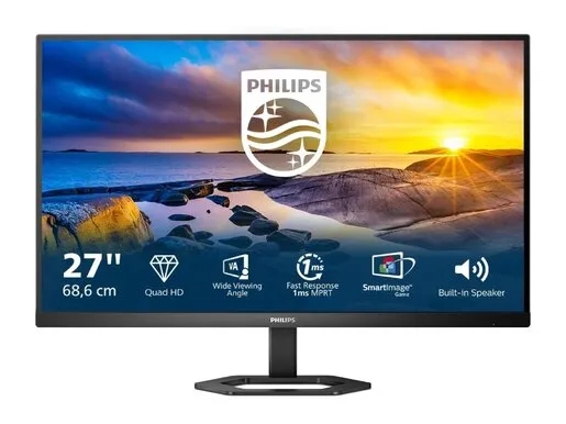 Monitor 27 PHILIPS 27E1N5500LA/00, VA, QHD, 75Hz, 4ms GtG, 2xHDMI, DP, pivot
