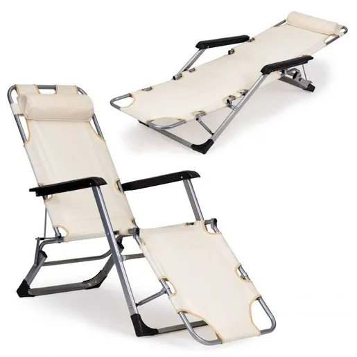Multi Garden Baštenska ležaljka za plažu 2u1, bež, ZRL010F BEIGE