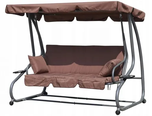 Multi Garden Baštenska ljuljaška - ležaljka 2u1 brown G2025-B BROWN