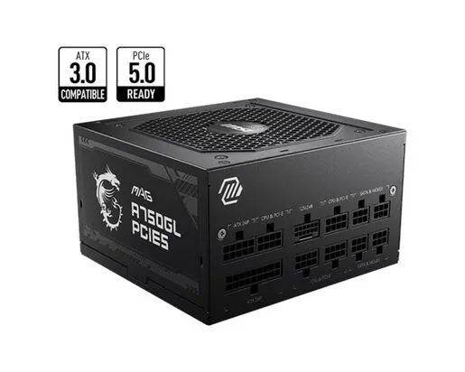 Napajanje MSI MAG A750GL PCIE5, 750W, 80 Plus Gold