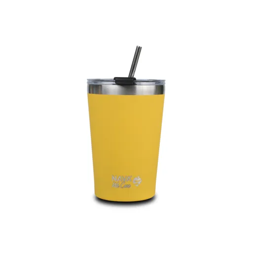 NAVA NV10-262-113 TERMO PUTNA ŠOLJA SA SLAMKOM 450ML ŽUTA