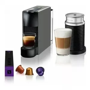 Nespresso aparat za kafu Essenza Mini  Siva & Aeroccino