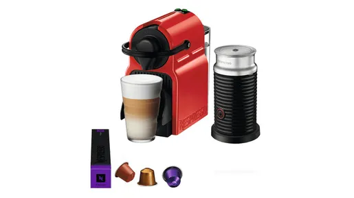 Nespresso aparat za kafu Inissia  Crveni & Aeroccino