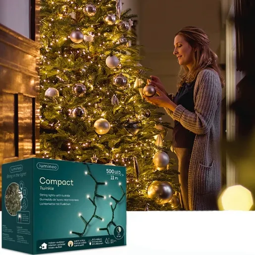 Novogodišnje LED compact sijalica twinkle 1100cm-500L 0.53kgs za jelke 150-180cm 495348
