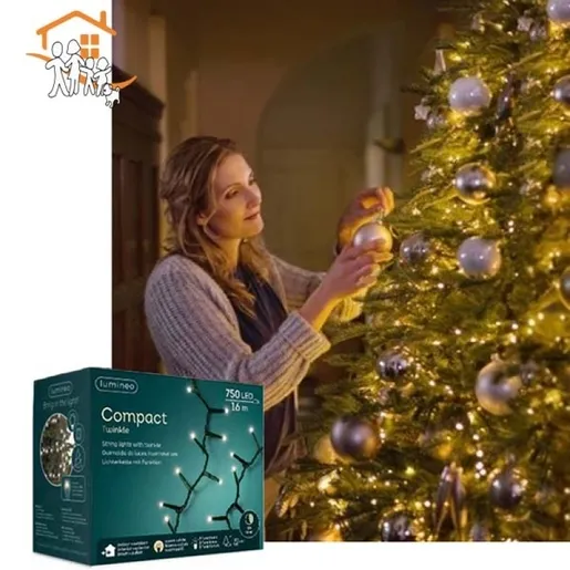 Novogodišnje LED compact sijalica twinkle 1600cm-750L 0.78kgs za jelke 180-210cm 495351