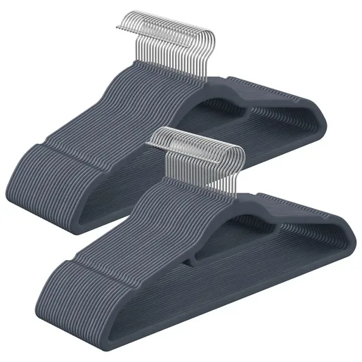 OSKAR Sivi velur vešalice 20 kom - CRF20VX 2350_1