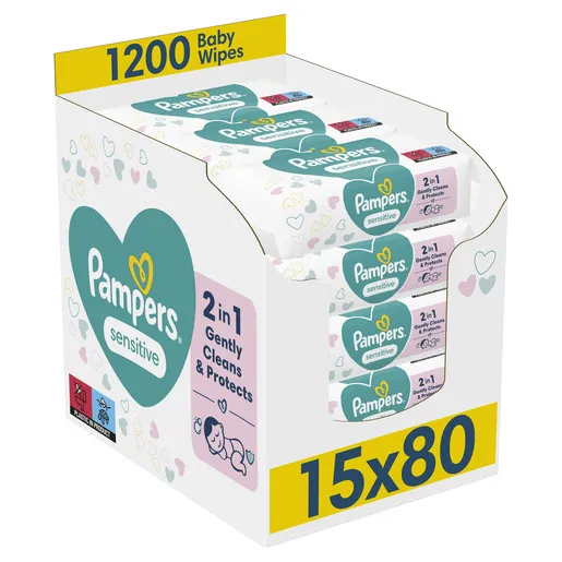 Pampers Maramice Sensitive 15X80 Kom