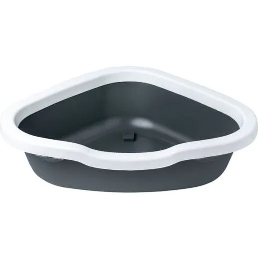 Petmax-toalet za mačke ugaoni otvoreni sivi 50476