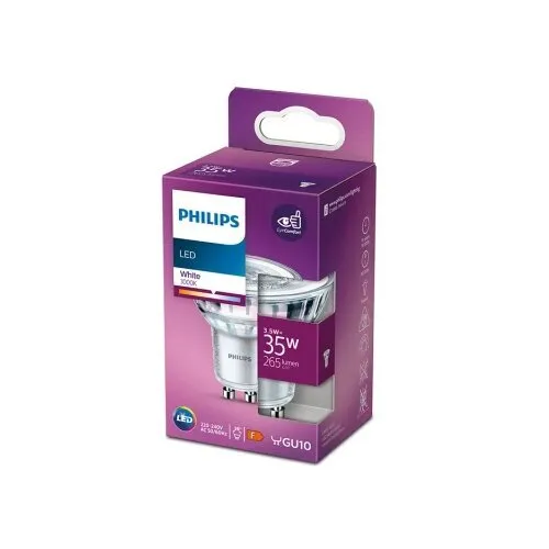 Philips Led sijalica classic 3.5w(35w) gu10 wh 36d rf nd srt4 929001217961