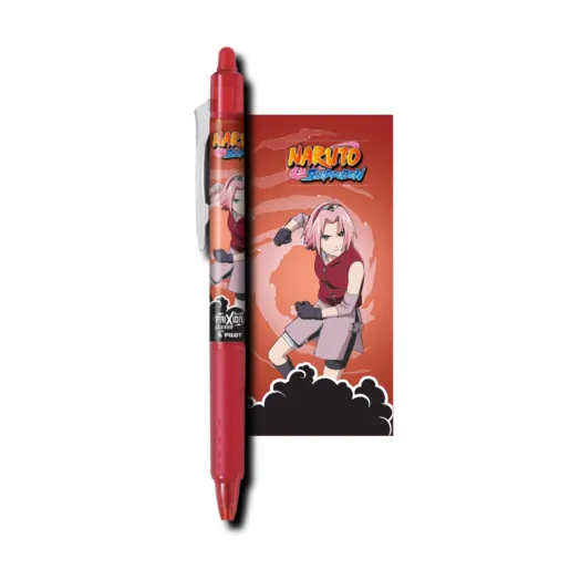 PILOT ROLER  NARUTO FRIXION BALL CLICKER 0.7 CRVENI
